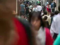 HD:Crowd people walking on the road.(Timelapse) Stock Footage