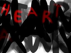 HEART ATTACK : loose, series "assemble your message" (LOOP) Stock Footage