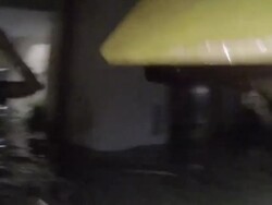 Typhoon Haiyan Dramatic Rescue In Storm Surge Flood Stock Footage