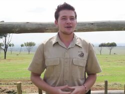 Shandor Larenty And His Best Friend Themba The Hye Stock Footage