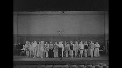 George White leads chorus girls in rehearsing number for Broadway show 'Scandals' in NY City News Clip