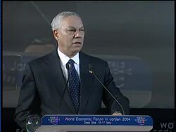 Powell address to WEF News Clip