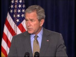 Bush comments on free trade agreement with Colombia News Clip