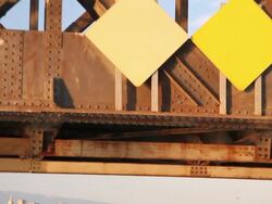 Passing Under A Low Bridge Stock Footage