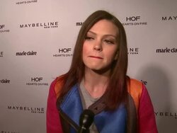 INTERVIEW - Aimee Teegarden on what beauty means to her at Marie Claire Celebrates May Cover Stars Stock Footage