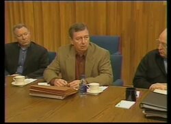 Bush, Powell, Ashcroft comment at Camp David cabinet meeting. News Clip