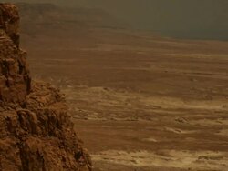 Masada near the Dead Sea Stock Footage
