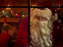 MONTAGE Santa Christmas Evening Stock Footage