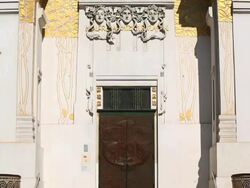 TILT UP Secession Building Vienna (Wiener Secessionsgebaeude)  Stock Footage