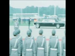 UPITN 28 7 75 PRESIDENT FORD LEAVES WEST GERMANY AFTER OFFICIAL VISIT News Clip