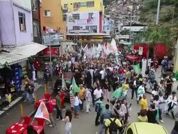 Presidential Elections In Brazil 2014, Marina da Silva Campaign. Stock Footage