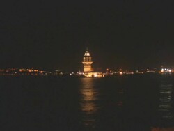 Tower Girl Ä°n Istanbul Stock Footage