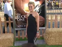 Taylor Schilling at The Lucky One World Premiere on 4/16/2012 in Hollywood, CA. (Footage by WireImage Video/Getty Images Entertainment Video) Stock Footage