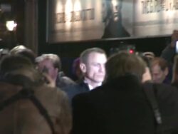 Daniel Craig at The Girl With The Dragon Tattoo: World Premiere at Odeon Leicester Square on December 12, 2011 in London, England (Footage by WireImage Video/Getty Images) Stock Footage