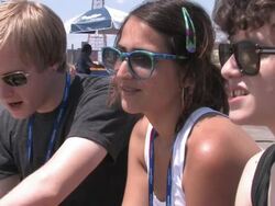 Micachu and the Shapes Interview (clip 2) Stock Footage