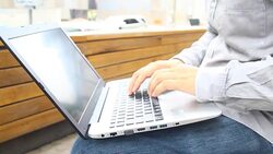 business man working with documents and laptop Stock Footage