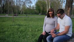 waiting for baby Stock Footage