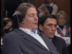 USA: CHRISTOPHER REEVE CALLS FOR INCREASED FUNDING FOR RESEARCH News Clip