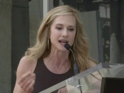 Dedication of Holly Hunter's Star Stock Footage