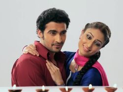 Punjabi couple celebrating diwali festival  Stock Footage