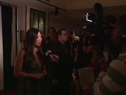Jenna Ushkowitz at the Starburst Presents Songwriters Music Series To Benefit The VH1 Save The Music Foundation With Matthew Morrison at New York NY.  Stock Footage