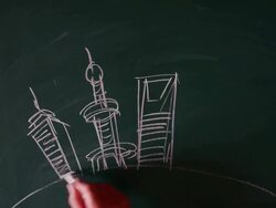 Landscape sketches,Hand-painted Stock Footage