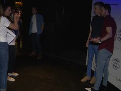 ARRIVALS: 'Jeans for Genes Day' - Launch Party at Chinawhite Stock Footage