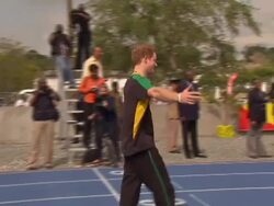 Prince Harry Beats Usain Bolt in Race News Clip