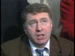 former Yugoslavia - Zhrininovsky visit News Clip