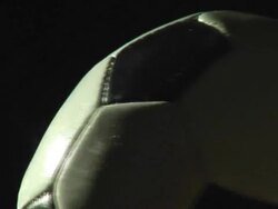 Spinning Soccer Ball Stock Footage