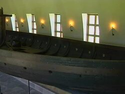 Pan Right Shot Viking Museum Eastern Norway Oslo Norway Stock Footage