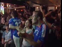 WRAP Fans watch Les Bleus beat Portugal in semi-final News Clip