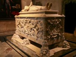 Hieronymite Monastery, Tomb of Vasco da Gama, Lisbon, Portugal Stock Footage