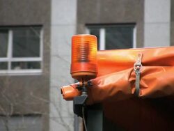 Construction warning light (HD) Stock Footage