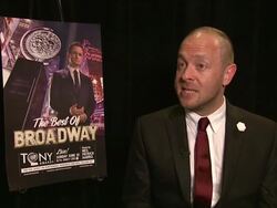 INTERVIEW: John Tiffany on theatre in the digital age at 66th Annual Tony Awards - Press Room Stock Footage