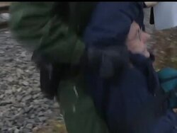 Tens of thousands of people demonstrated on Saturday against a shipment of nuclear waste traveling to a storage site in northern Germany.  Some of the protesters tried to block railway tracks to demonstrate their opposition. News Clip