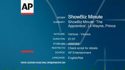 ShowBiz Minute: 'The Apprentice', Lil Wayne, Prince Instructional Video