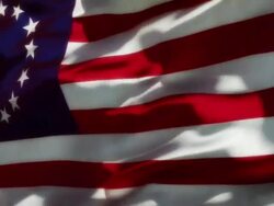 American Colonial Flag Stock Footage