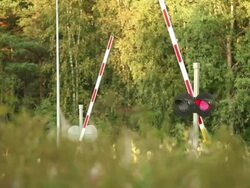 Crossing barriers Stock Footage