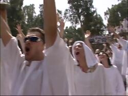 Mass baptism of 1,000 Brazilian pilgrims in River Jordan News Clip
