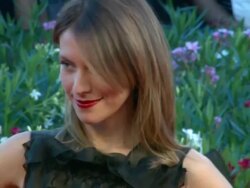 Isabella Ragonese at the The Tempest Premiere/Closing Night Red Carpet: 67th Venice Film Festival at Venice . (Footage by WireImage Video/GettyImages) Stock Footage