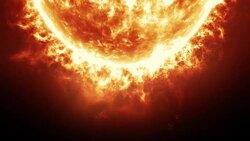 Sun with Solar Flares animation Stock Footage