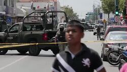 Soldiers at security cordon in Nuevo Laredo News Clip