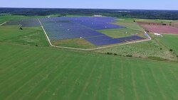 Austin Texas Powered by Solar Energy Stock Footage