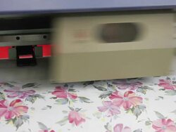 ECU A large format ink jet printer/xian,shaanxi,China Stock Footage