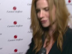 INTERVIEW: Sarah Rafferty on being a part of the night at Hot Brazilian Fashion Brand Carmen Steffens Opens U.S. Flagship Store Stock Footage