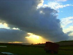 SPECTACULAR SUNNY CLOUDSCAPE Stock Footage