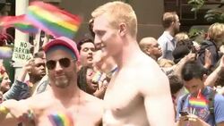 2015 NYC Gay Pride Parade Stock Footage