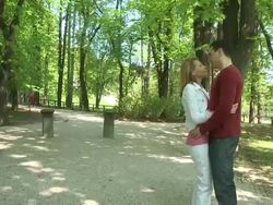 HD DOLLY: Couple In Love Stock Footage