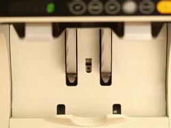 Machine Counting New US 2013 $100 Bills Stock Footage